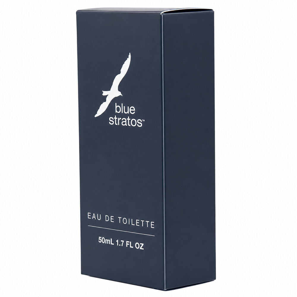 Blue Stratos Eau De Toilette 50ml Men Fresh Long Lasting Fragrance 4 Pack