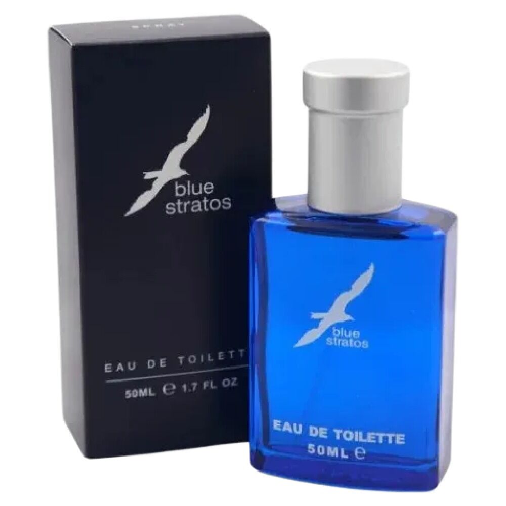 Blue Stratos Eau De Toilette 50ml Men Light Fresh Long Lasting Fragrance