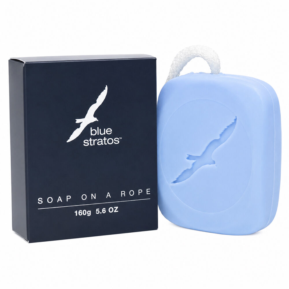 Blue Stratos Soap on a Rope 160g Twin Pack