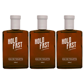 Blue Stratos Hold Fast Eau de Toilette 100ml Pack of 3 Long Lasting