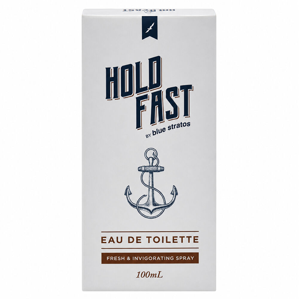 Blue Stratos Hold Fast Eau de Toilette 100ml Men Long Lasting Fragrance Pack 6