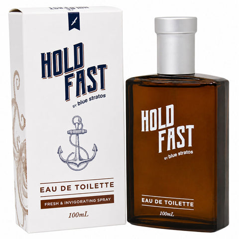 Blue Stratos Hold Fast Eau de Toilette 100ml Mens Long Lasting Fragrance
