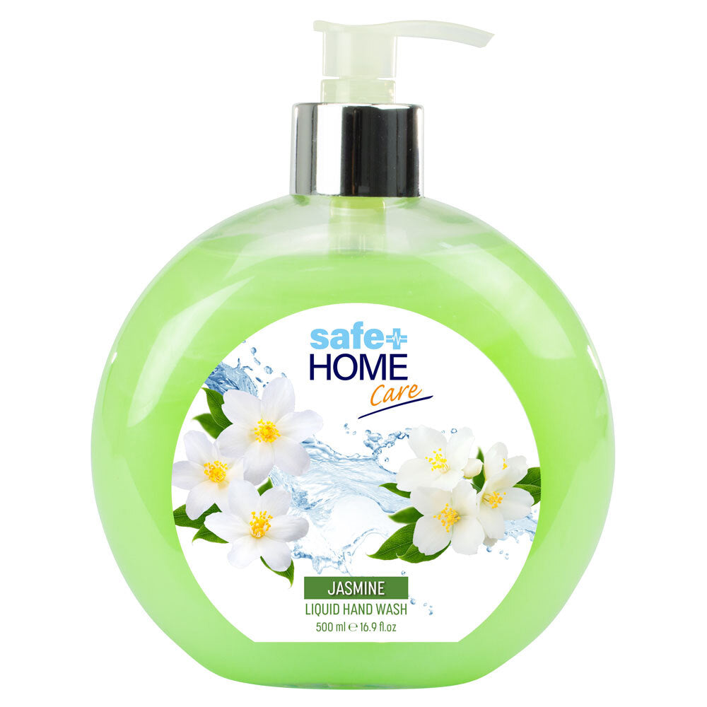 Safe Home Care Liquid Hand Soap Pump Trio 3 x 500ml Rose, Lavender & Jasmine