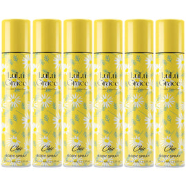 Lulu Grace Chic Body Spray Set 6 Packs 75ml Each