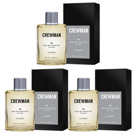 Crewman 3 x Classic Mens Eau De Toilette EDT 100ml