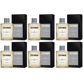 Crewman Classic Mens Eau De Toilette EDT 100ml x 6 Long Lasting Scent Set