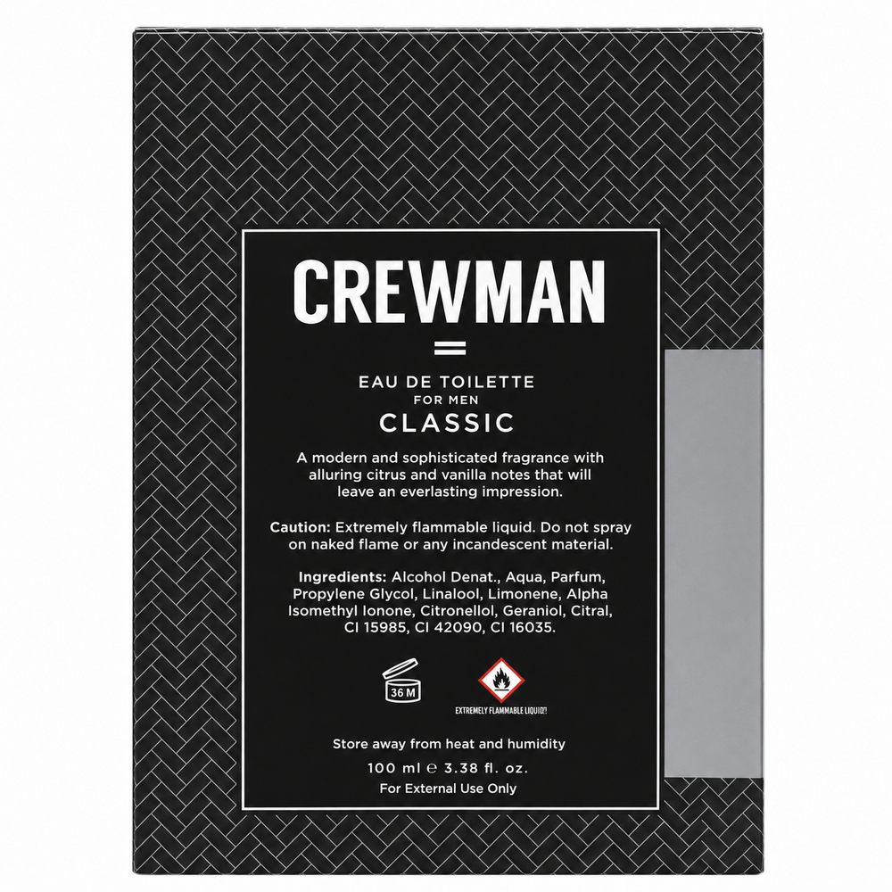 Crewman Classic Mens Eau De Toilette EDT 100ml
