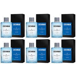 Crewman Allure Mens Eau De Toilette EDT 100ml x 6 Ocean Fresh Scent Set