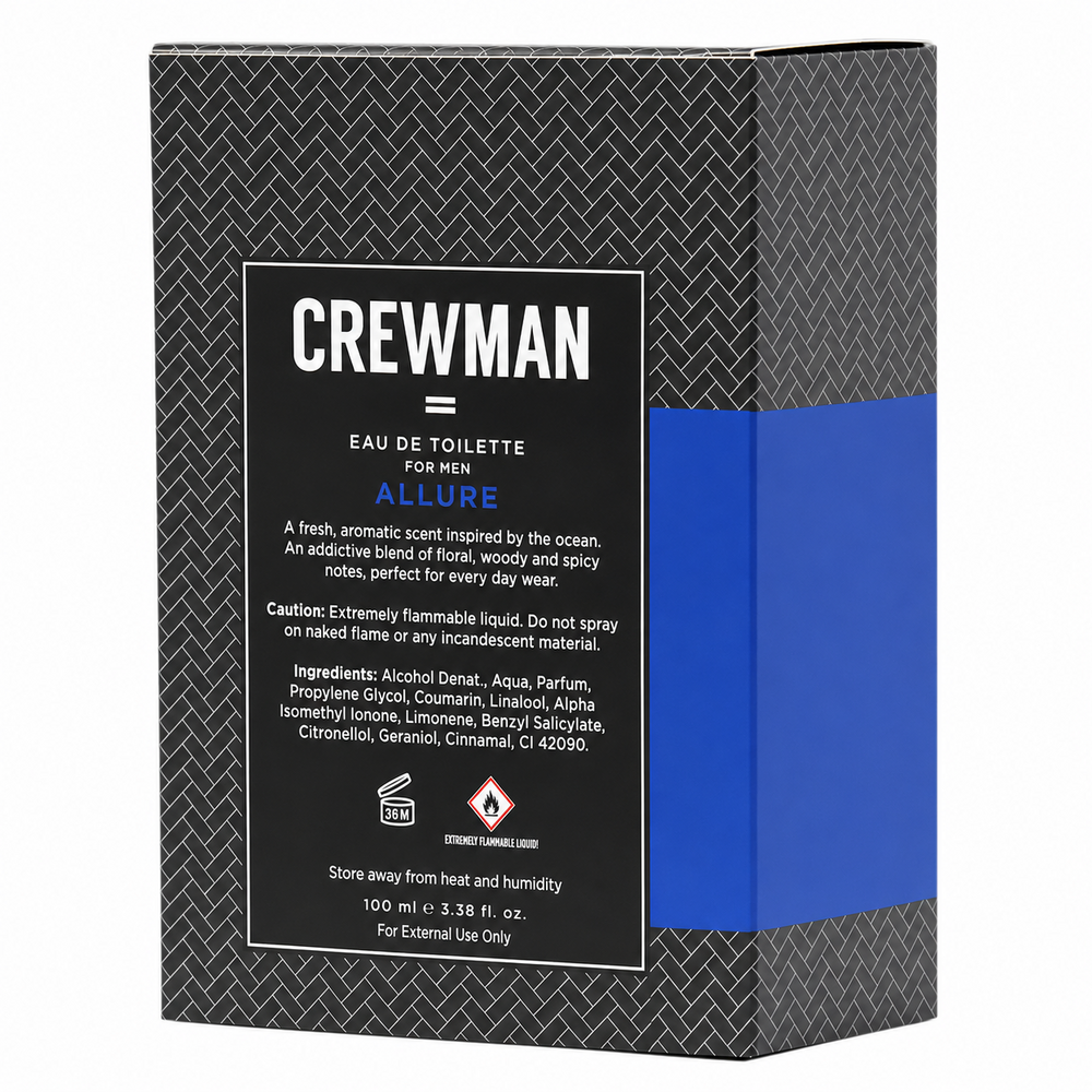 Crewman Allure Mens Eau De Toilette EDT 100ml