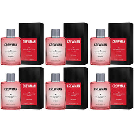 Crewman Intense Mens Eau De Toilette EDT 100ml x 6 Bold Spicy Fragrance