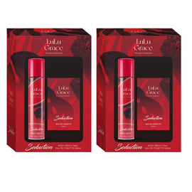 Lulu Grace Gift Set 2x 100ml Eau De Toilette EDT and 75ml Body Spray Seduction