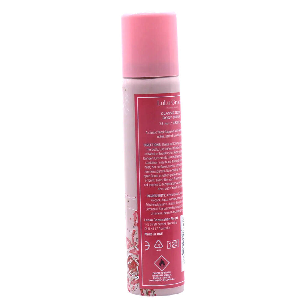 Lulu Grace Private Collection Rose Body Spray 75ml