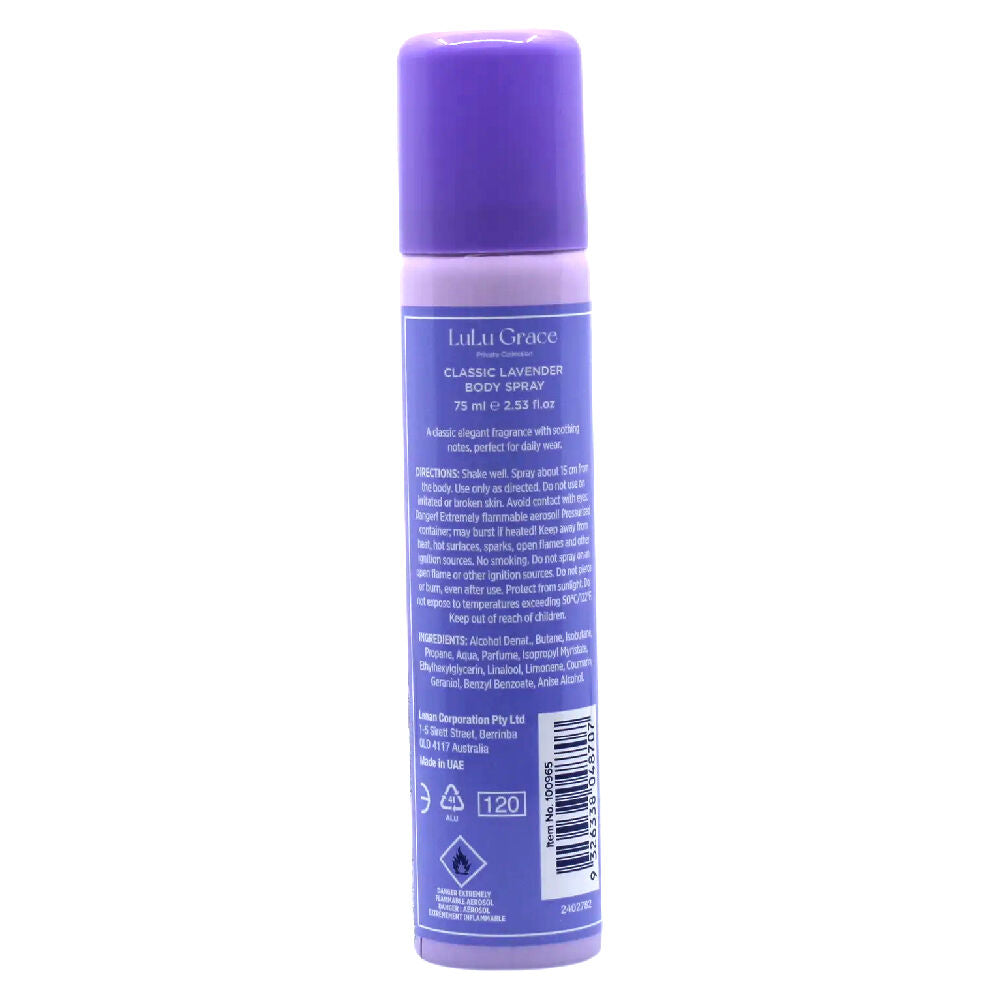 Lulu Grace Private Collection Lavender Body Spray 75ml