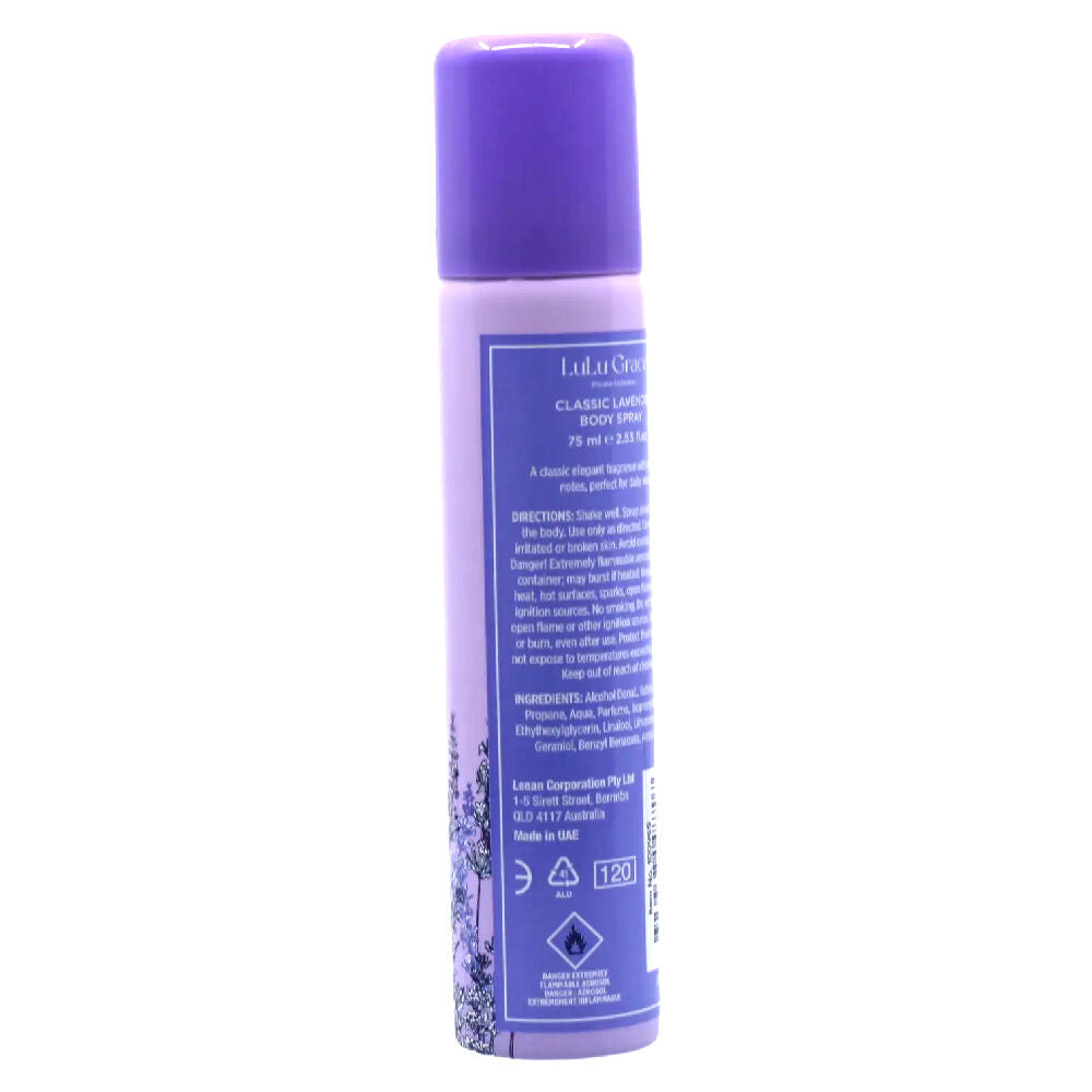Lulu Grace Private Collection Lavender Body Spray 75ml