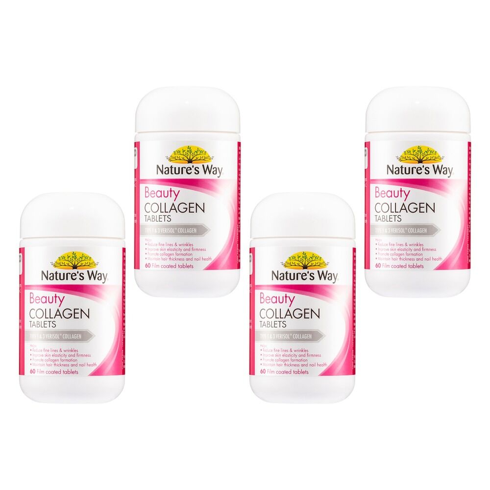 Nature's Way Beauty Collagen 60 Tablets Pack of 4