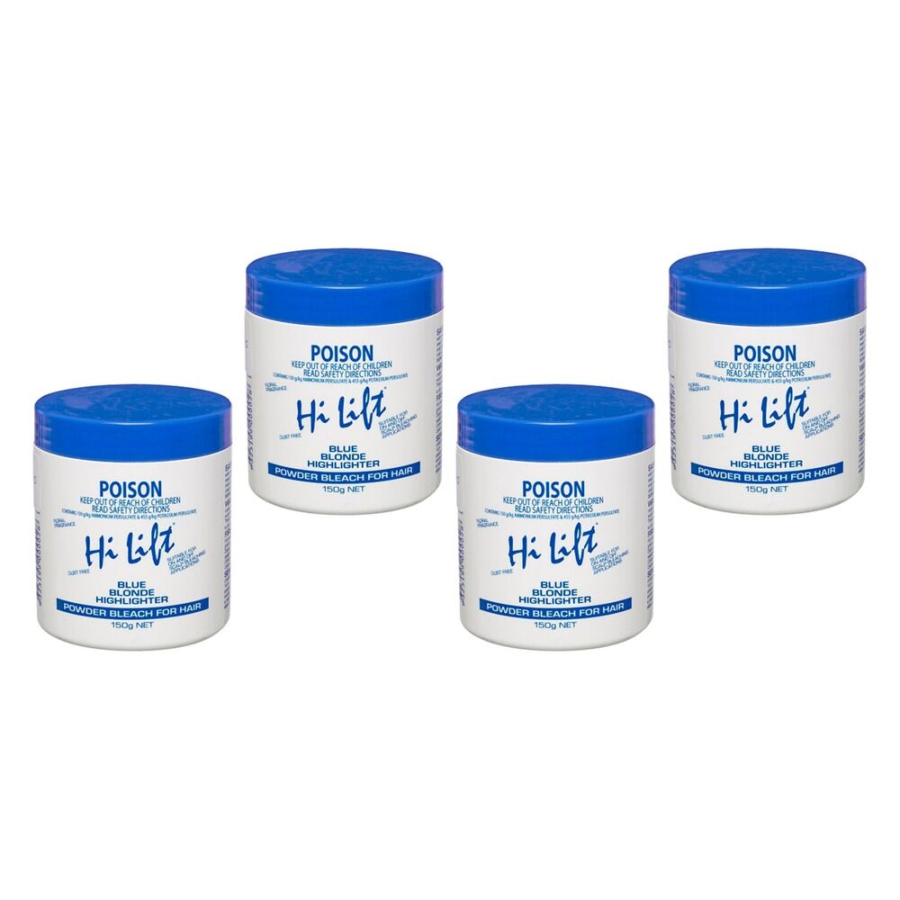 Hi Lift Blue Blonde Highlighter Powder Bleach 150g Pack of 4