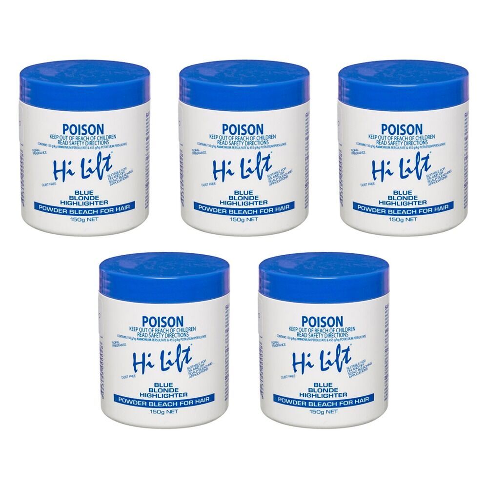 Hi Lift Blue Blonde Highlighter Powder Bleach 150g Pack of 5
