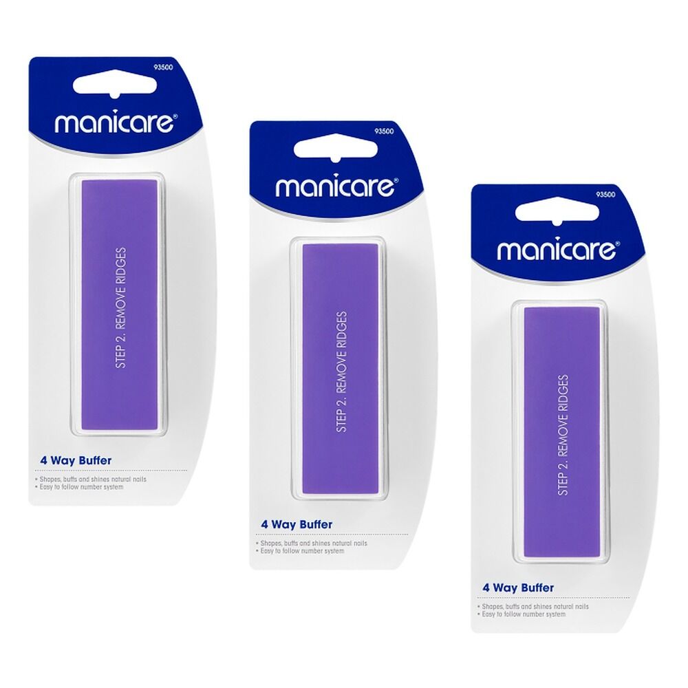 Manicare 4 Way Buffer x 3 Bundle of 3