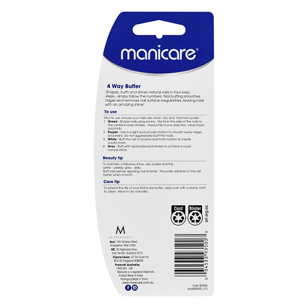 Manicare 4 Way Buffer x 3
