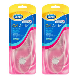 Scholl GelActiv Insoles for Women Flat Shoes Pack of 2