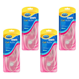 Scholl GelActiv Insoles for Women Flat Shoes Pack of 4