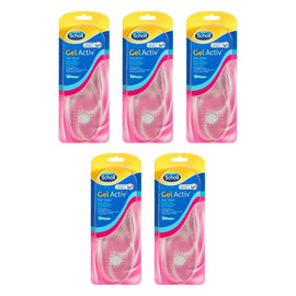 Scholl GelActiv Insoles for Women Flat Shoes Pack of 5