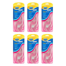 Scholl GelActiv Insoles for Women Flat Shoes Pack of 6