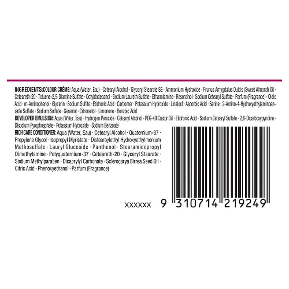 Napro Palette Permanent Creme Colour 4-0 Medium Brown x 3