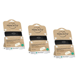Para'Kito Mosquito Repellent Adult Wristband Black Pack of 3