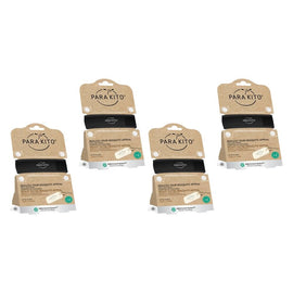 Para'Kito Mosquito Repellent Adult Wristband Black Pack of 4