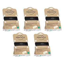 Para'Kito Mosquito Repellent Adult Wristband Black Pack of 5