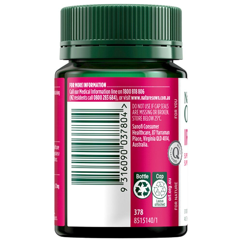 Nature's Own Iron Plus 50 Tablets x 3