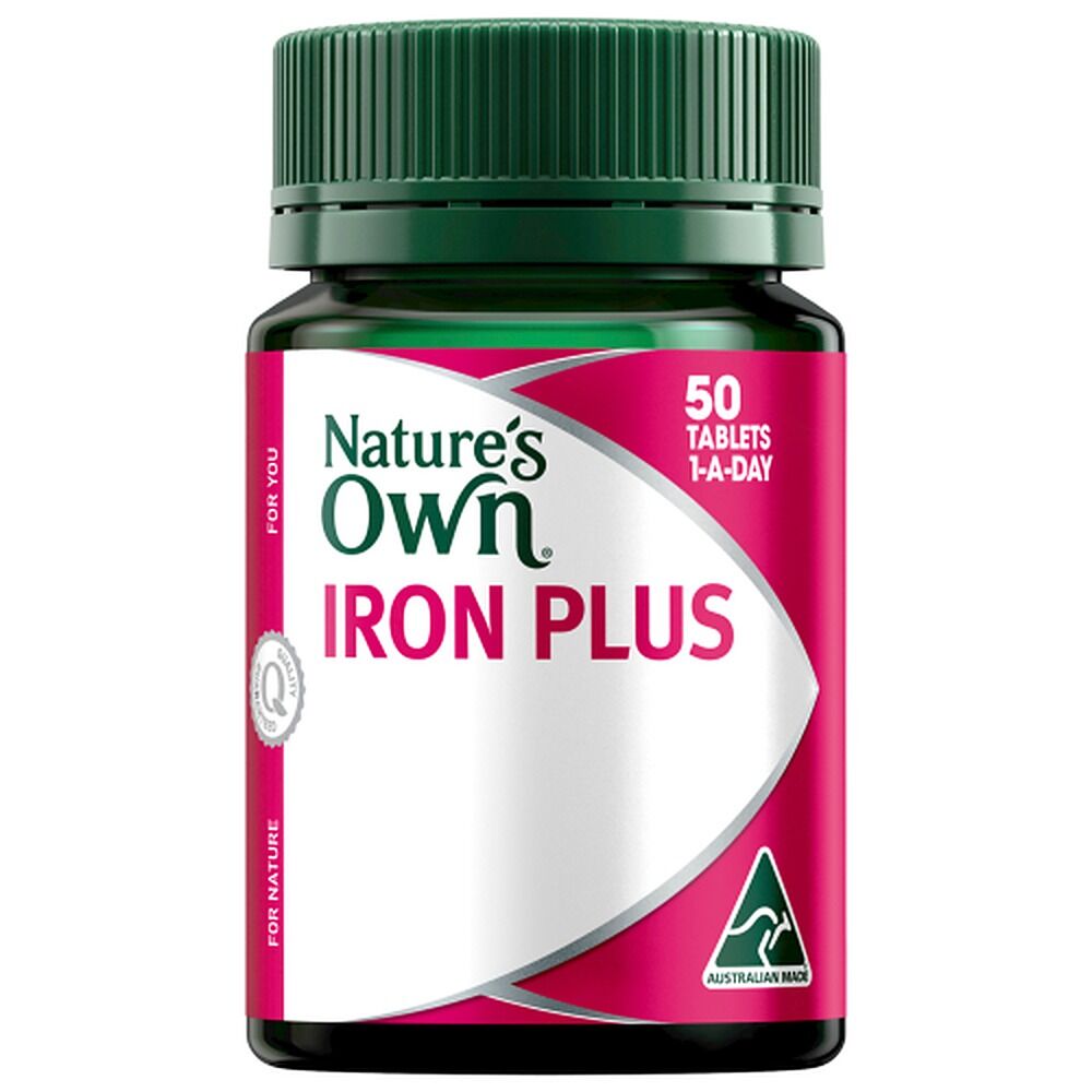 Nature's Own Iron Plus 50 Tablets x 3