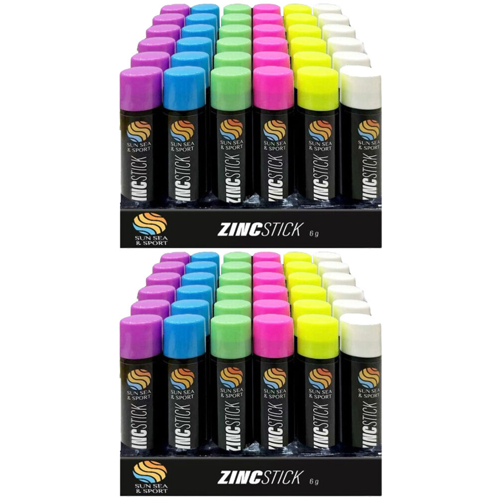 Sun Sea and Sport Multi Colour Zinc Stick 72 x 6g Face & Body Paint