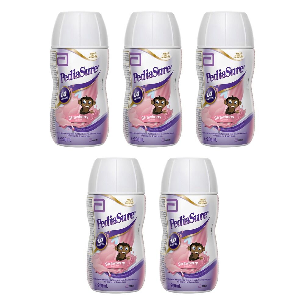 PediaSure Ready to Drink Strawberry 200mL Pack of 5