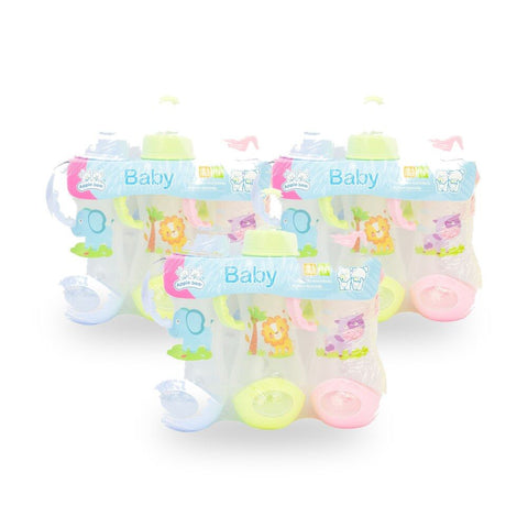 Baby & Me Apple Bear Nursing Bottles 240ml Set of 3 BPA Free Design Bundle of 3