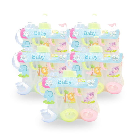 Baby & Me Apple Bear Nursing Bottles 240ml Set of 3 BPA Free Design Bundle of 5
