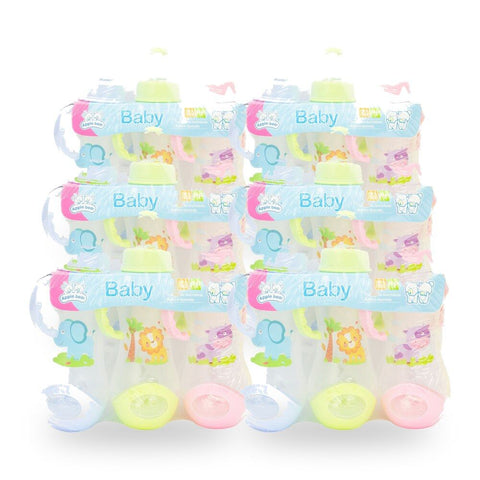 Baby & Me Apple Bear Nursing Bottles 240ml Set of 3 BPA Free Design Bundle of 6