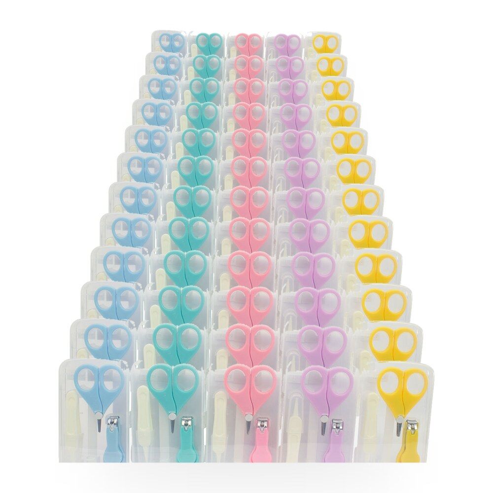 Baby & Me Baby Manicure Set 3 Piece Infant Nail Care Kit - Random Colour Supplied Pack of 12