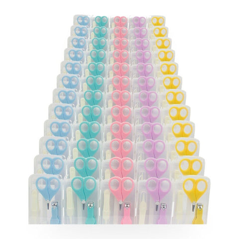 Baby & Me Baby Manicure Set 3 Piece Infant Nail Care Kit - Random Colour Supplied Pack of 12