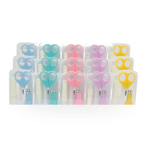 Baby & Me Baby Manicure Set 3 Piece Infant Nail Care Kit Assorted - Random Colour Supplied Pack of 3