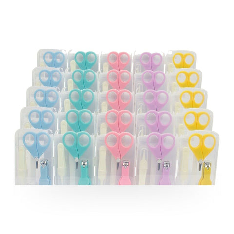 Baby & Me Baby Manicure Set 3 Piece Infant Nail Care Kit Assorted - Random Colour Supplied Pack of 5