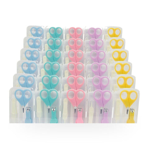 Baby & Me Baby Manicure Set 3 Piece Infant Nail Care Kit Assorted - Random Colour Supplied Pack of 6
