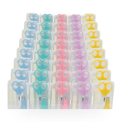 Baby & Me Baby Manicure Set 3 Piece Infant Nail Care Kit Assorted - Random Colour Supplied Pack of 8