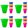 Kids Beach Bucket 23 x 22 x 12cm - Random Colour Supplied Pack of 4