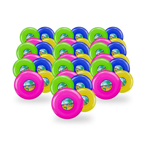 Frisbee 23cm Flying Disc Assorted Colours - Random Colour Supplied Pack of 10