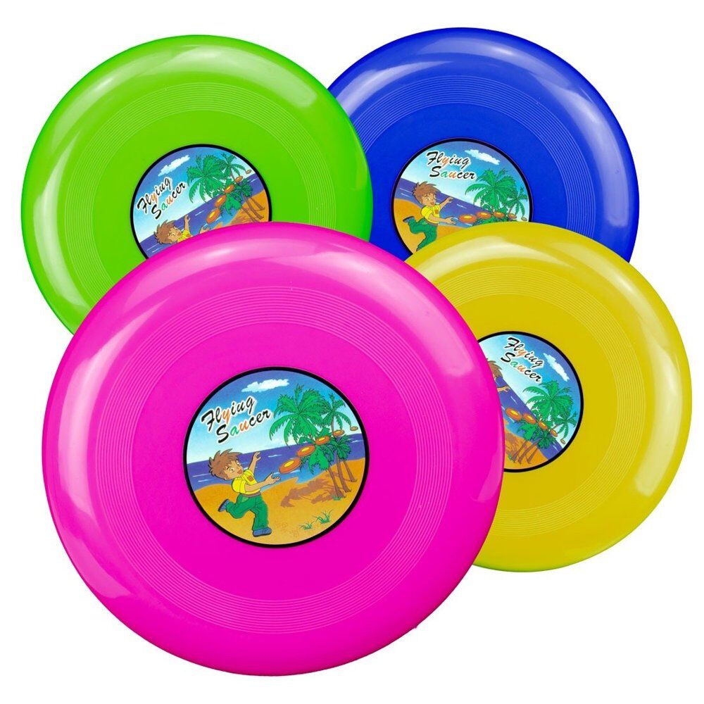 Frisbee 23cm Flying Disc Assorted Colours - Random Colour Supplied Pack of 3