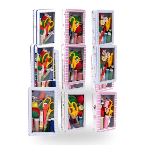 Lulu Grace Rectangle Sewing Kit x 1. Tin design supplied randomly Pack of 2