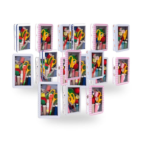 Lulu Grace Rectangle Sewing Kit x 1. Tin design supplied randomly Pack of 3