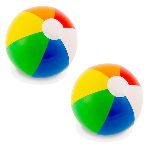 Inflatable Beach Ball 30cm Kids Beach and Pool Toy Pack of 2